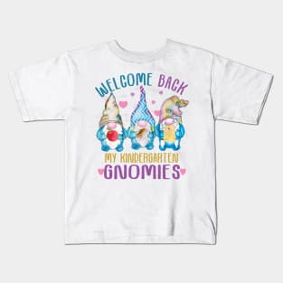 Welcome back my kindergarten Gnomies..Back To school teacher gift Kids T-Shirt